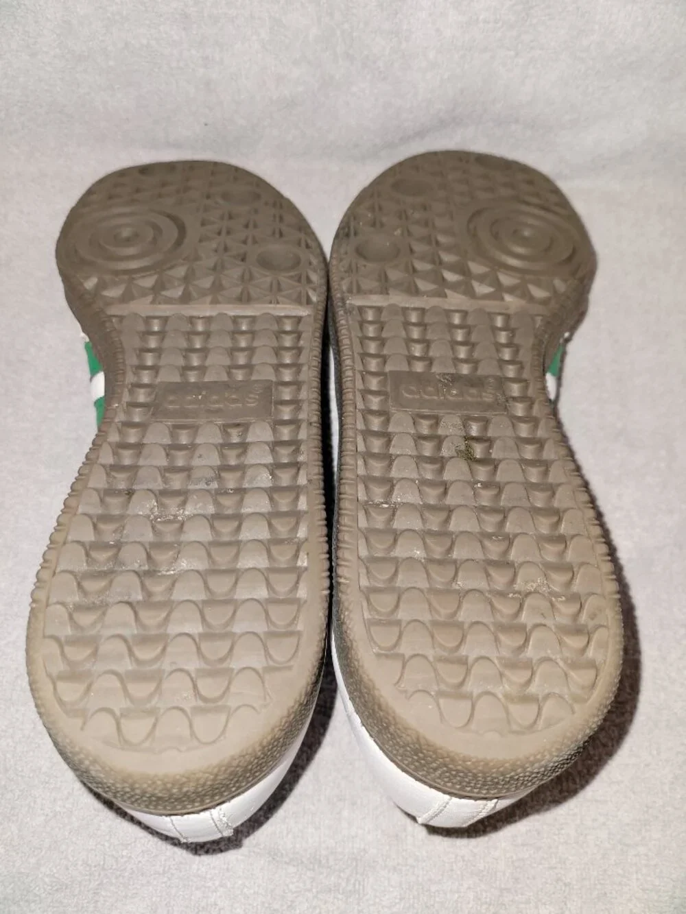 Adidas Originals Samba OG Men's Cloud White Green IG1024 Size 8 Sneakers (#2143)